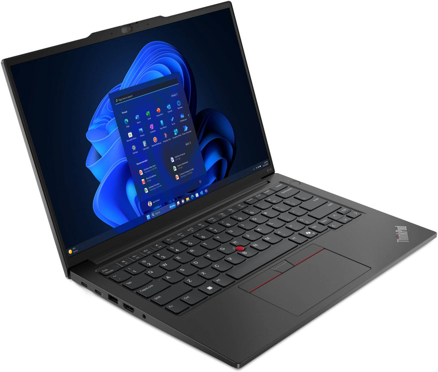 Lenovo ThinkPad E14 Gen 6 Laptop, 14" WUXGA IPS Display, Intel Core Ultra 5 125U Processor, 8GB RAM, 512GB SSD, Intel Graphics, English (UK) Keyboard, FreeDOS, Black | 21M7000FGP
